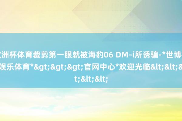 欧洲杯体育裁剪第一眼就被海豹06 DM-i所诱骗-*世博在线娱乐体育*>>>官网中心*欢迎光临<<<