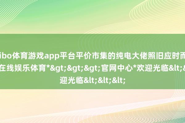 shibo体育游戏app平台平价市集的纯电大佬照旧应时而生-*世博在线娱乐体育*>>>官网中心*欢迎光临<<<
