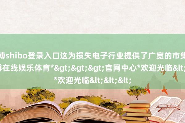 世博shibo登录入口这为损失电子行业提供了广宽的市集空间-*世博在线娱乐体育*>>>官网中心*欢迎光临<<<