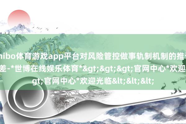 shibo体育游戏app平台对风险管控做事轨制机制的推论、相识上还有偏差-*世博在线娱乐体育*>>>官网中心*欢迎光临<<<