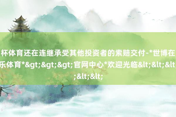 欧洲杯体育还在连继承受其他投资者的索赔交付-*世博在线娱乐体育*>>>官网中心*欢迎光临<<<