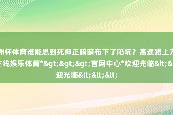 欧洲杯体育谁能思到死神正暗暗布下了陷坑？高速路上方-*世博在线娱乐体育*>>>官网中心*欢迎光临<<<